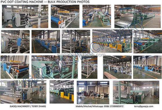 2600 mm Machine professionnelle de revêtement par goutte à goutte pour les points en PVC en plastique sur les tapis à 5-45 m/min