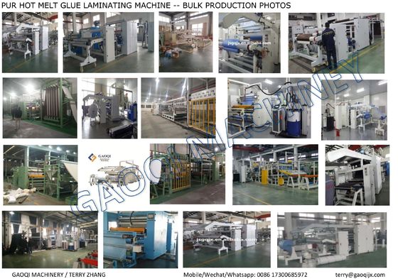 PUR Machine de laminage de colle à fond chaud La solution parfaite pour la fabrication de tapis personnalisés