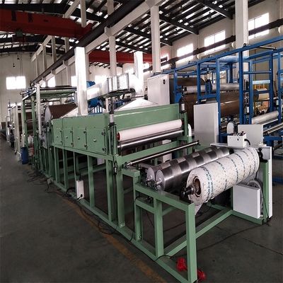 Ligne de production de papier de sable abrasif pour tissu / machine de stratification de laine