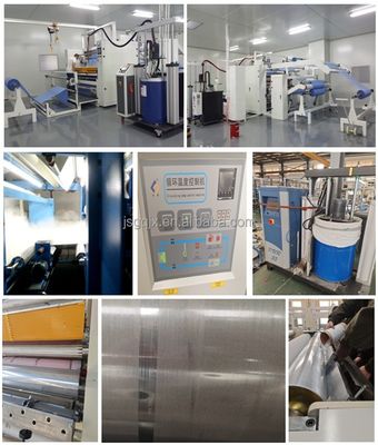 60kw GAOQI PUR Machine de laminage de colle à fusion à chaud pour textile Machines de fabrication de tissus