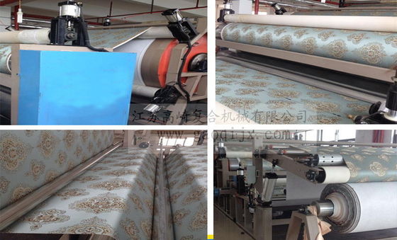 Machine de laminage de revêtement de colle pour tissu/rideaux 30 ensembles/mois
