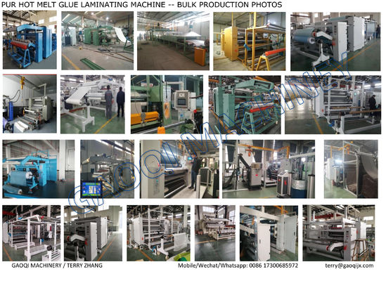 PUR Machine de laminage de colle à fusion à chaud textile avec avantage en matière de protection de l'environnement
