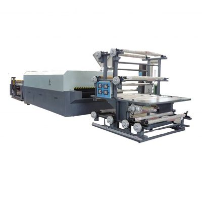 Machine de laminage de tissus textiles à durcissement immédiat