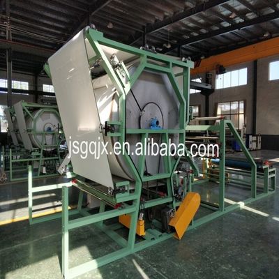 Vitesse de production 5-45 m/min Machine de stratification en mousse d'éponge de tissu pour la fabrication de rembourrage de tapis