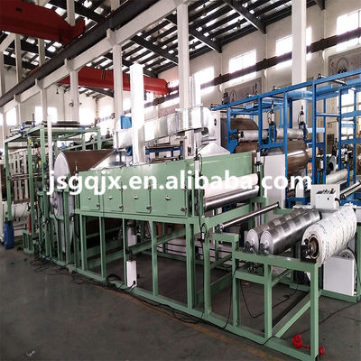Ligne de production de papier de sable abrasif pour tissu / machine de stratification de laine