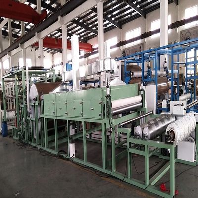 Ligne de production de papier de sable abrasif pour tissu / machine de stratification de laine